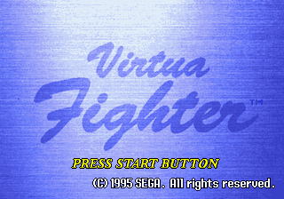 Заставка игры Virtua Fighter